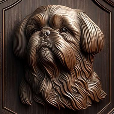 3D model Shih Tzu dog (STL)